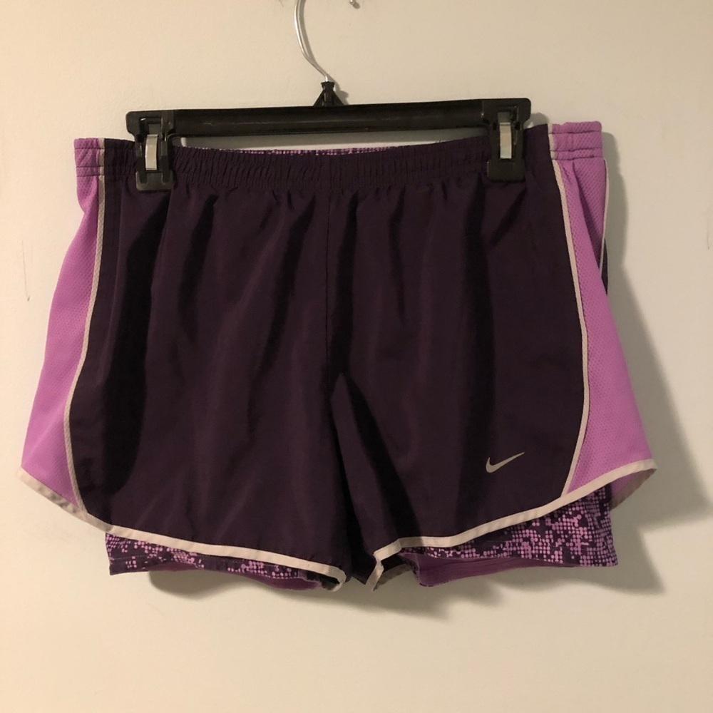 Nike Dri-Fit Dark Purple Athletic Shorts Size Medium